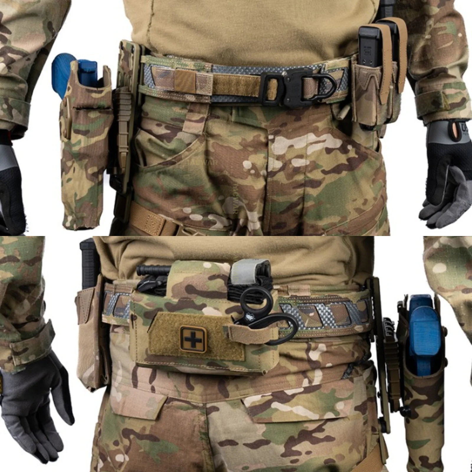Cinturón táctico magnético de fibra para airsoft, combate - imagen 5