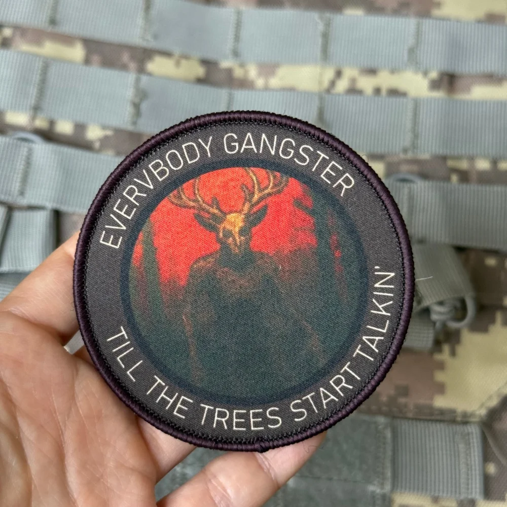 Tree Bandit parche táctico moral estampado con velcro gancho y bucle - imagen 4