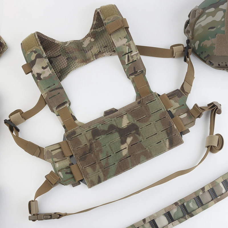 Chaleco táctico MOLLE modular ajustable ligero para entrenamiento - imagen 4