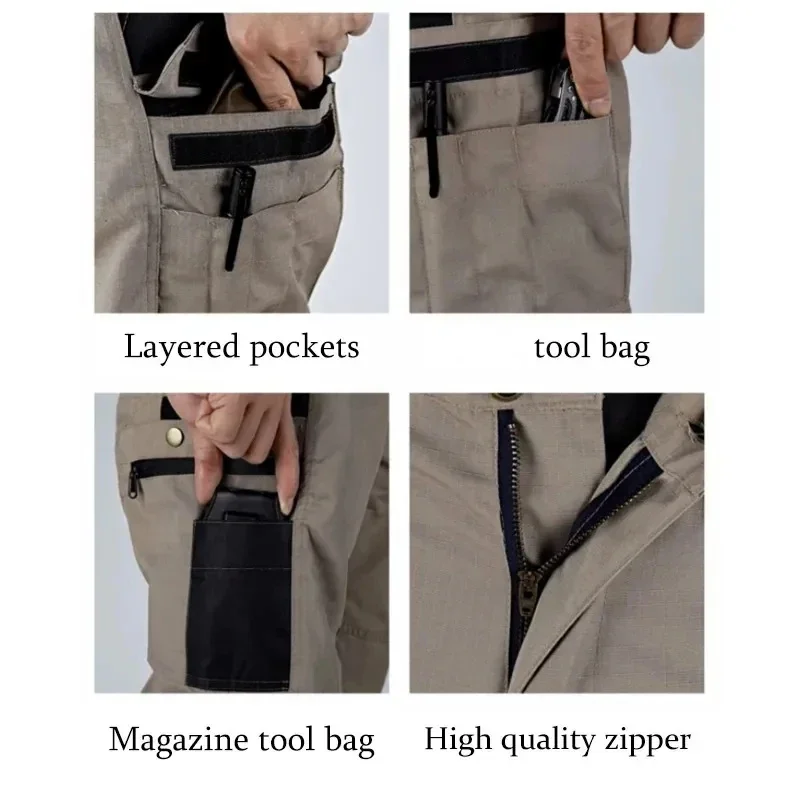 Pantalón táctico cargo impermeable hombre, múltiples bolsillos - imagen 5