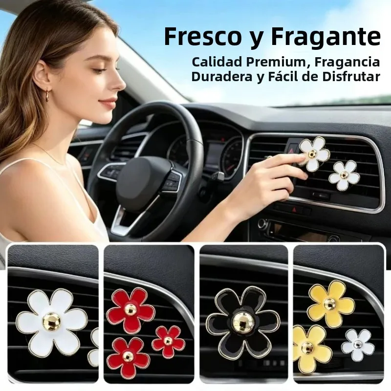 Ambientador para coche de crisantemo, diseño aromático - imagen 5