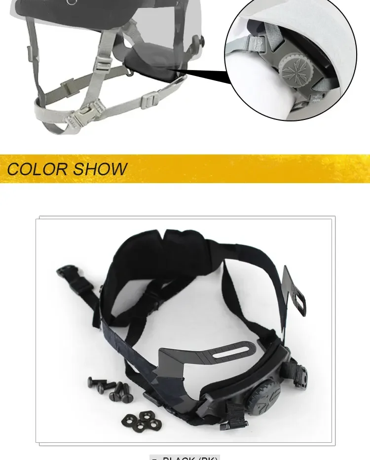 Liberación rápida para casco