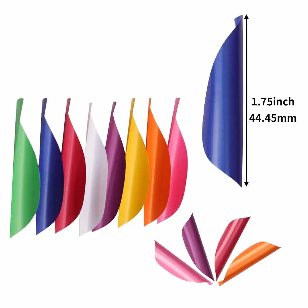 Plumas para flechas de tiro con arco giratorias de plástico - imagen 3