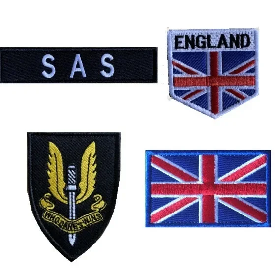 Parche táctico velcro SAS, escudo Inglaterra Union Jack bordado - imagen 5