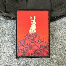 Parche táctico conejo esqueleto – Insignia de moral militar