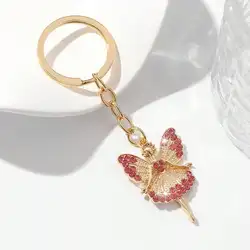 Llavero táctico retro Bailarina colgante decorativo para coche