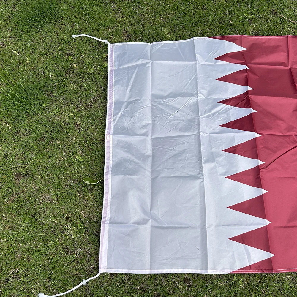 Bandera Qatar tipo chal poliéster alta resistencia exterior - imagen 3