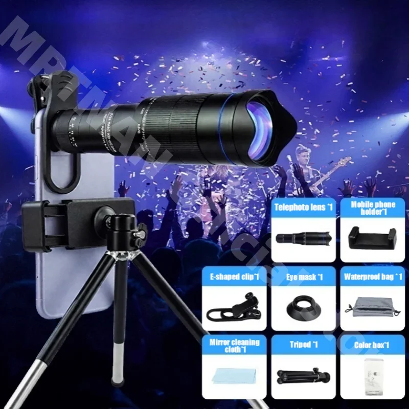 Telescopio monocular para móvil con zoom HD y lente metálica - imagen 5