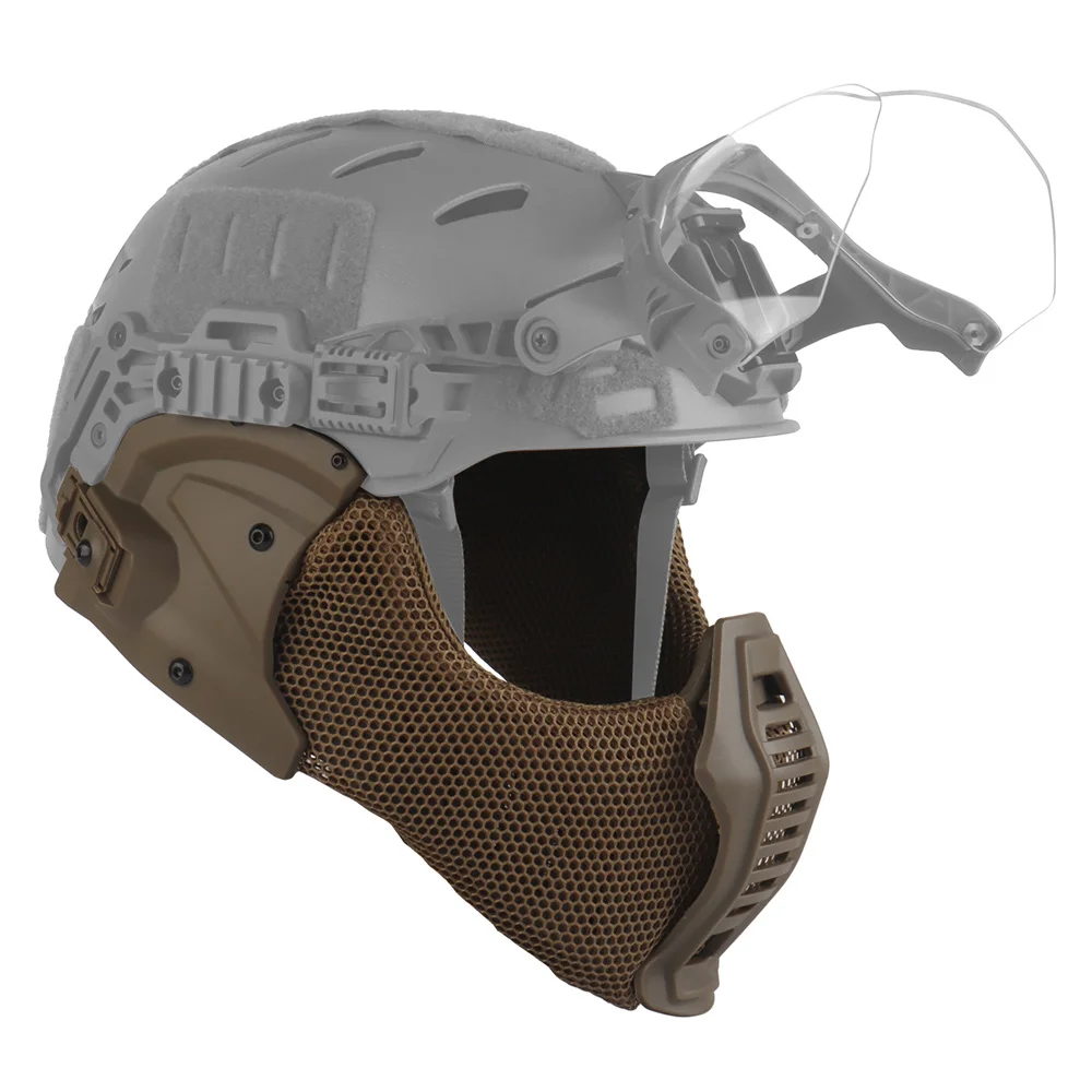 Casco táctico Wendy CS con pantalla facial y protección mandibular - imagen 5