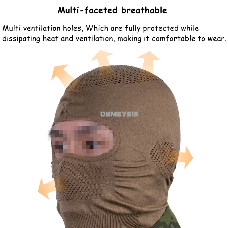 Máscara táctica airsoft transpirable de malla metálica facial - imagen 4