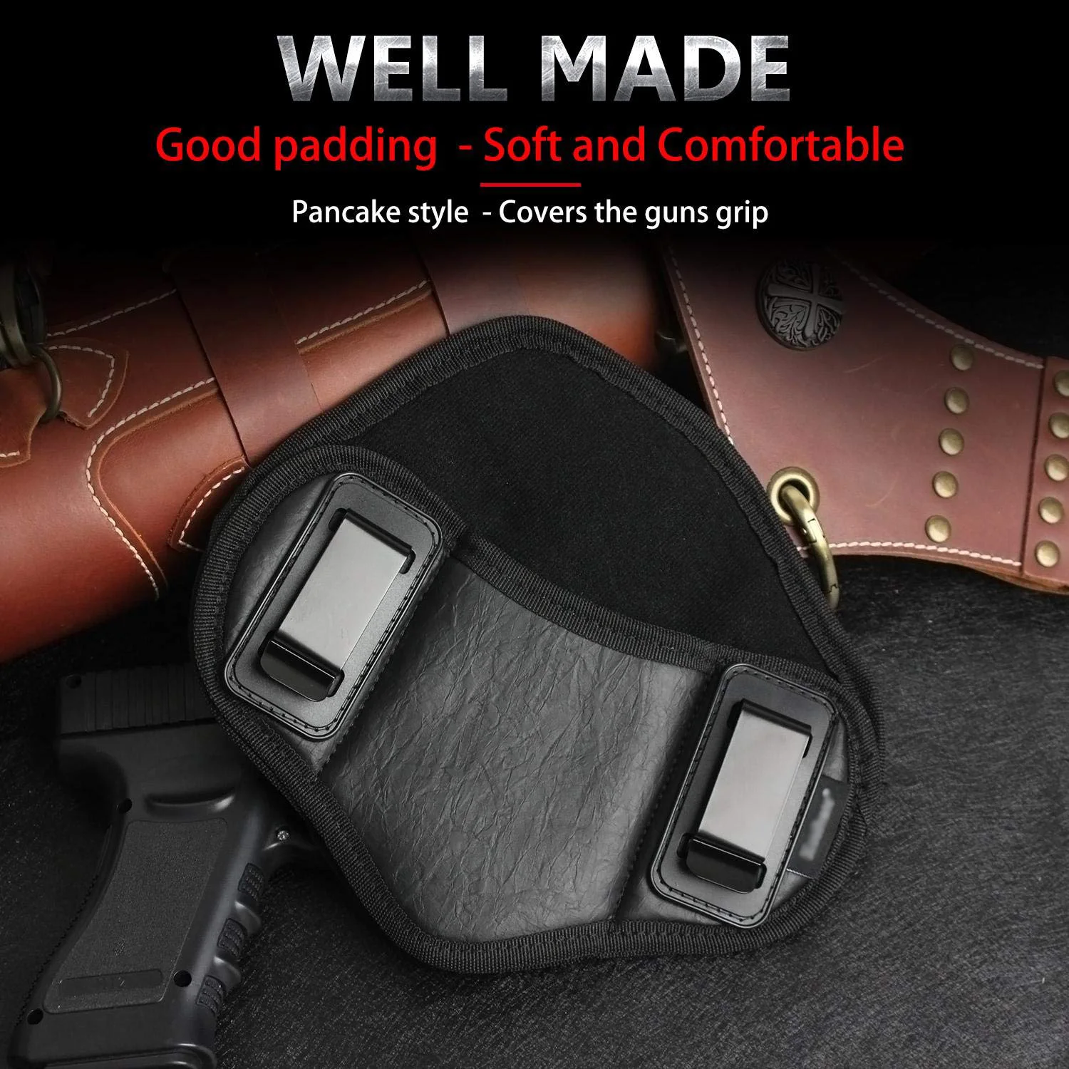 Funda táctica IWB con clip doble de sujeción