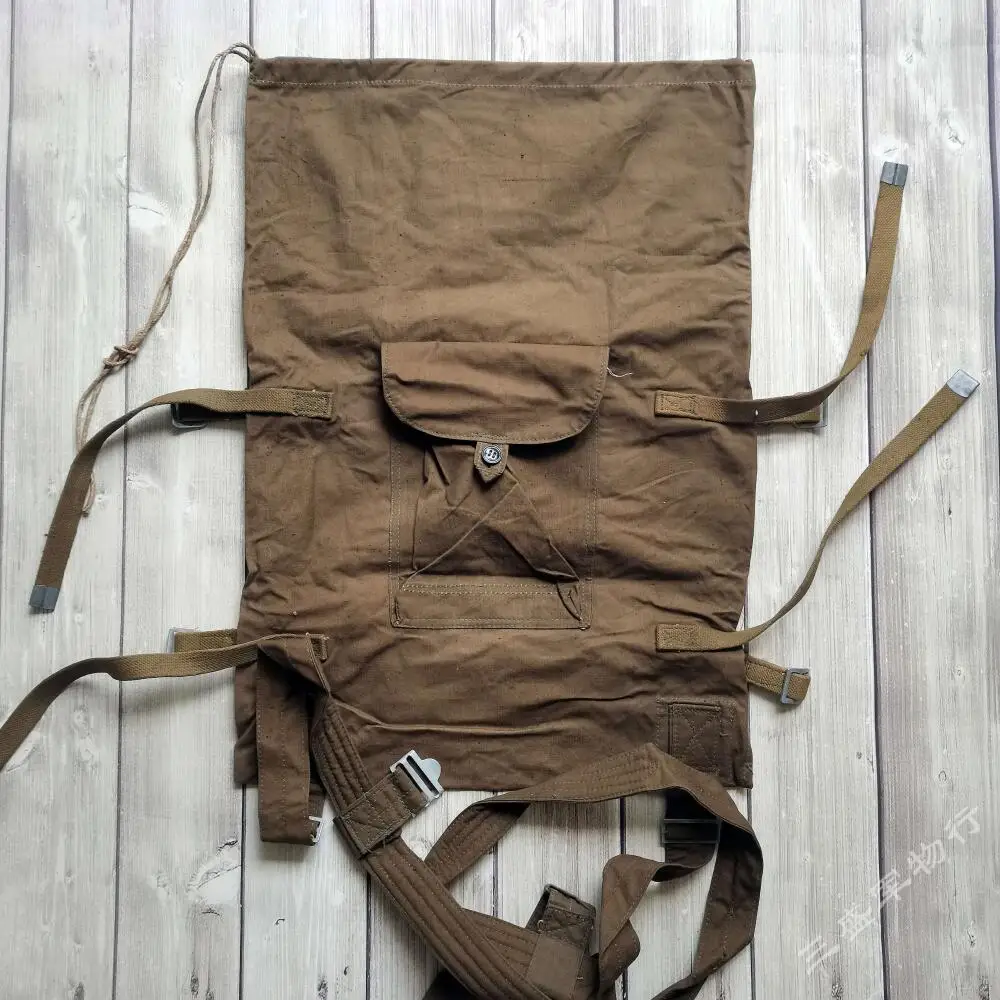 Mochila táctica de arpillera rusa en lona para senderismo y acampada - imagen 4