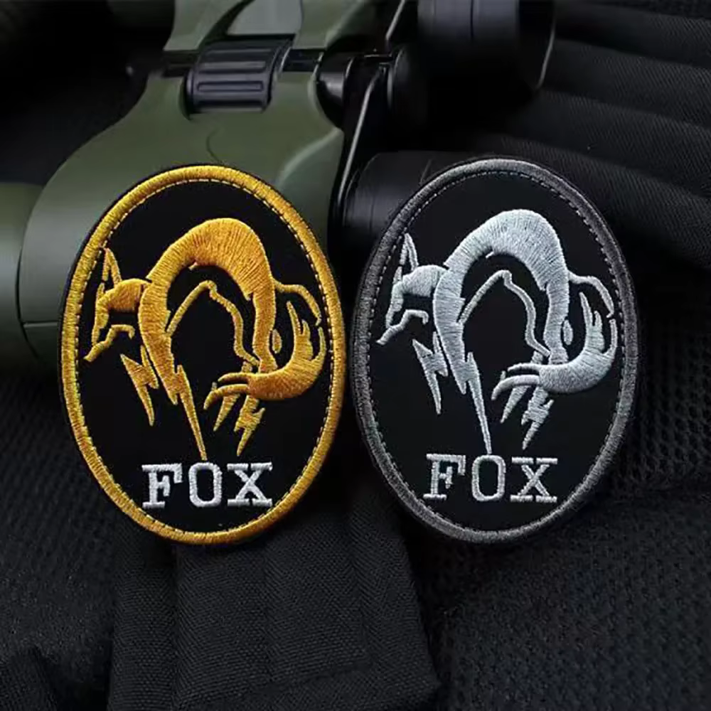 FOX Metal Gear Foxhound – Parche bordado táctico para equipo militar - imagen 3