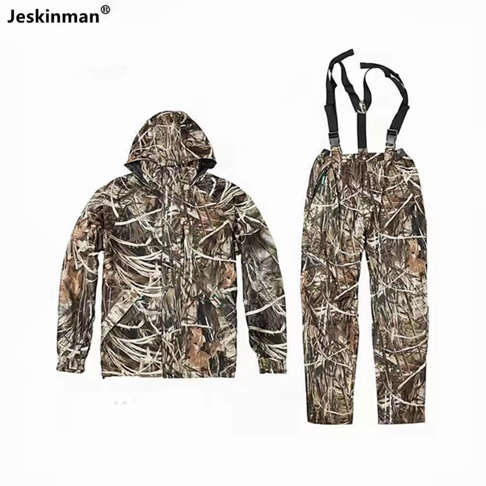 Jeskinman Chaqueta con capucha y pantalon impermeable camuflaje bionico - imagen 2