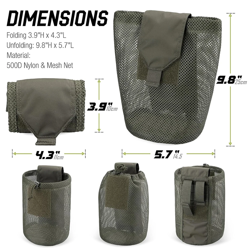 Bolsa táctica MOLLE cintura ripstop para caza y monte - imagen 3