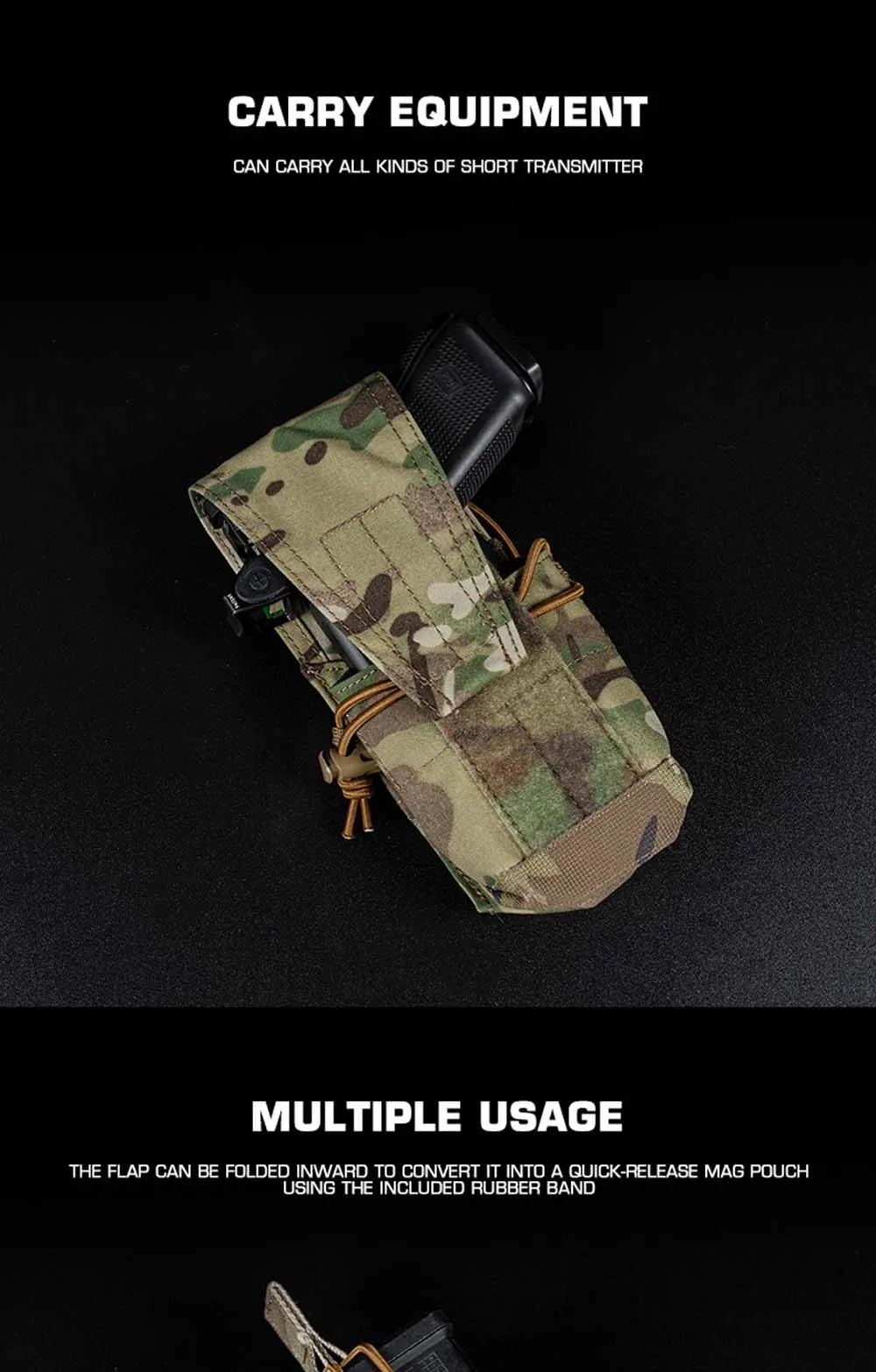 Montaje tipo MOLLE en chaleco/sistema compatible