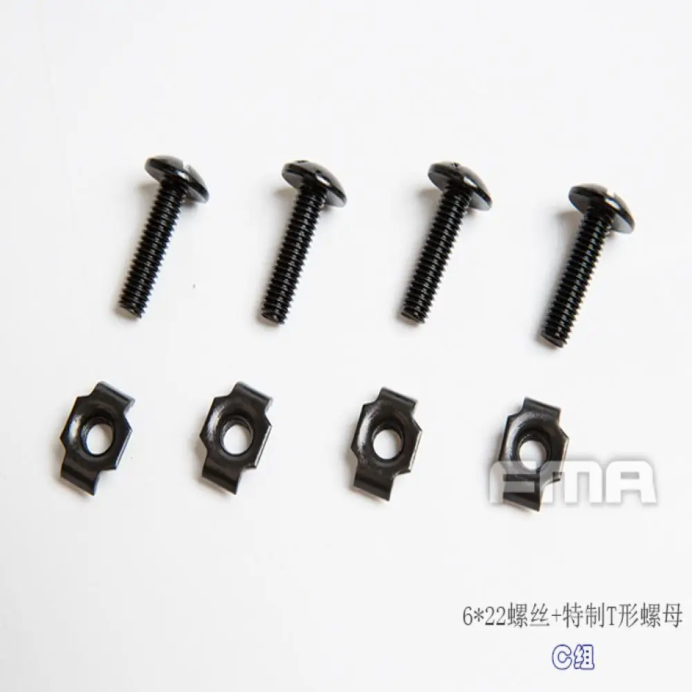NY5 Tornillos para riel de casco táctico – fijación correa - imagen 2