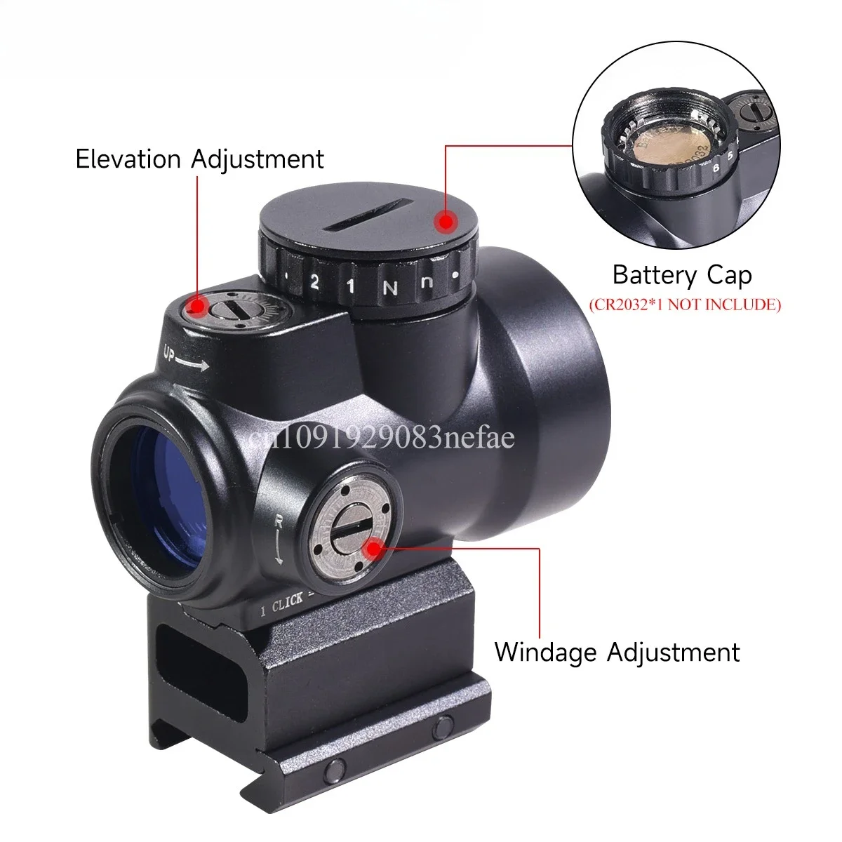M-HD colimador holográfico con punto rojo retícula MOA para airsoft - imagen 5