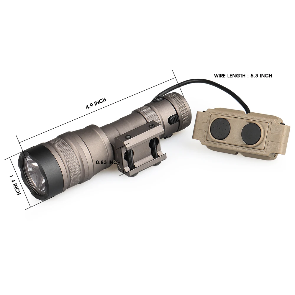 Linterna táctica LED blanca potente para caza y exterior - imagen 2