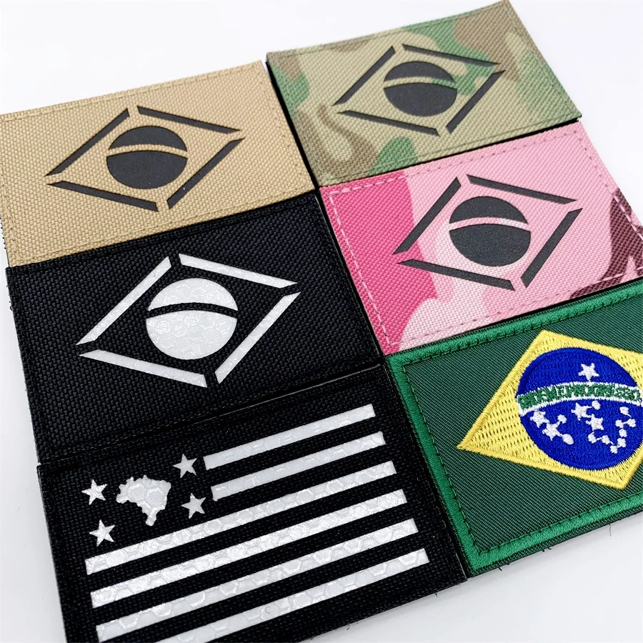 Parche reflectante IR con velcro gancho y bucle Brasil - imagen 3