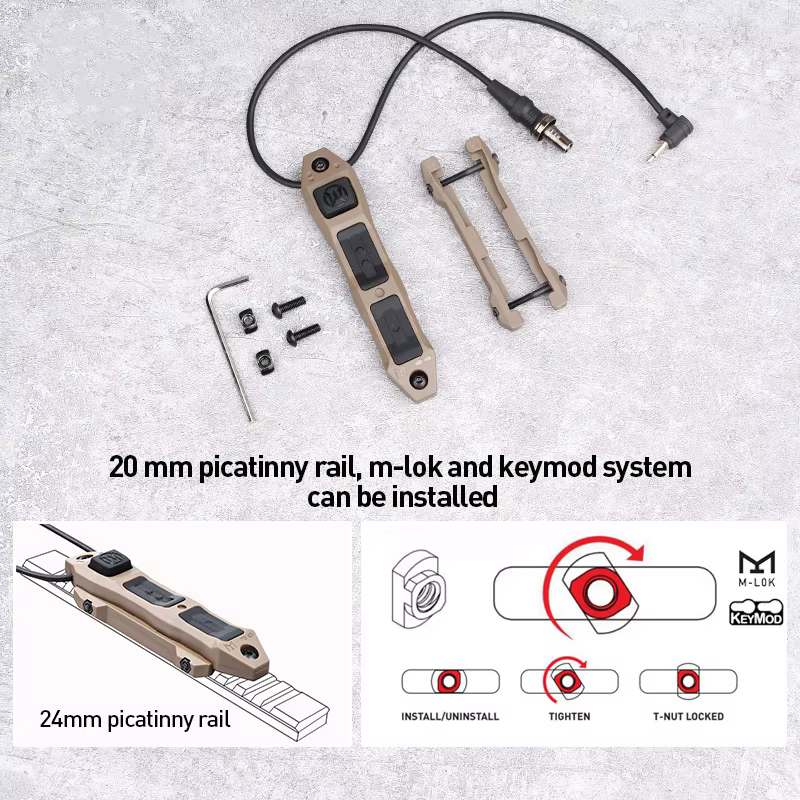 Surefire M300 M600 Interruptor táctico riel 20mm MLOK - imagen 5