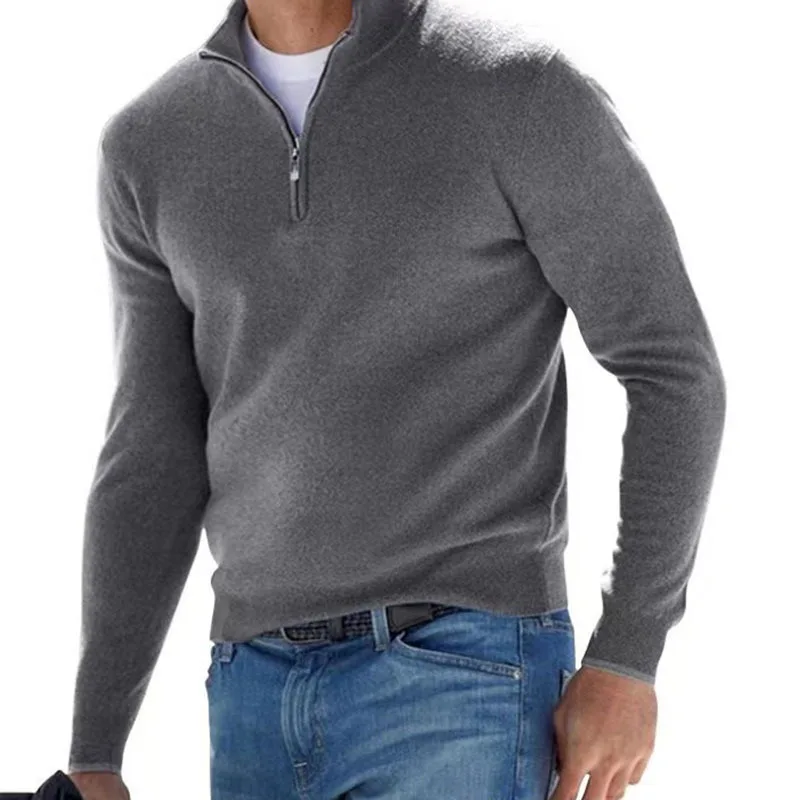 Jersey táctico ligero cuello en V con cremallera para hombre - imagen 2