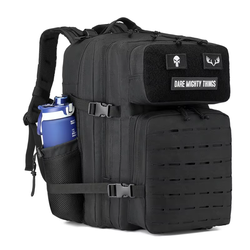 Mochila táctica MOLLE para exteriores ripstop con soporte botella - imagen 2