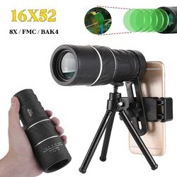 Telescopio monocular portátil visión verde HD largo alcance