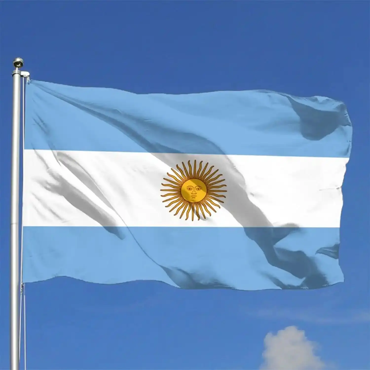 Bandera de exterior República Argentina resistente para uso militar - imagen 4