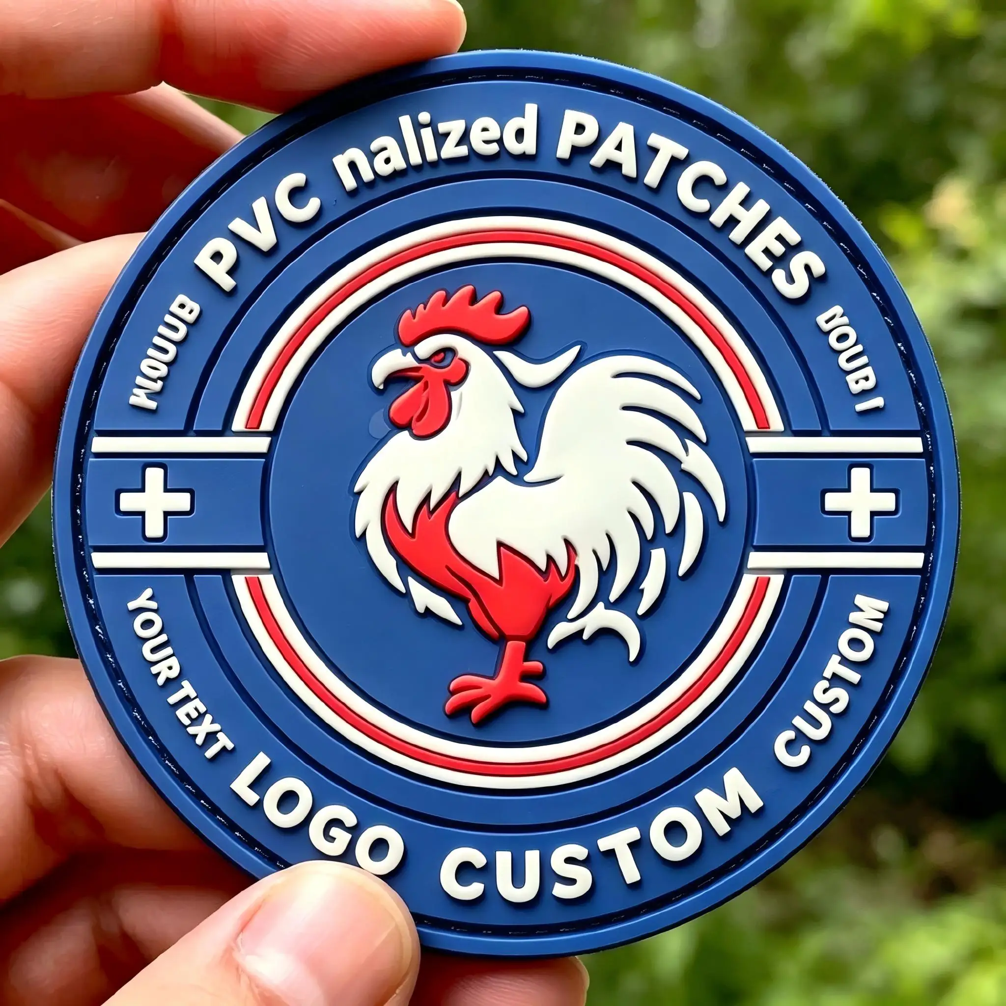 Parche redondo de PVC con logotipo personalizado - imagen 3
