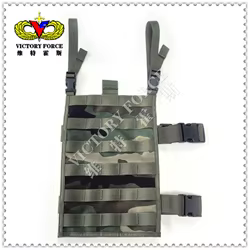 Panel MOLLE para pierna selva multicolor