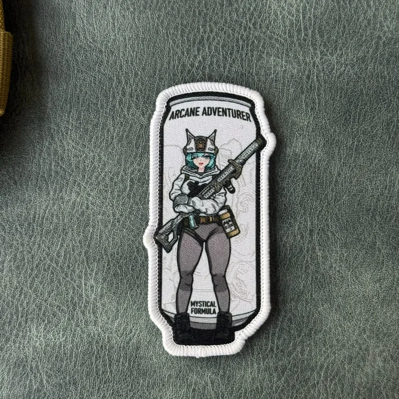 Parche táctico anime chica con rifle, orejas de gato y gancho-bucle - imagen 5