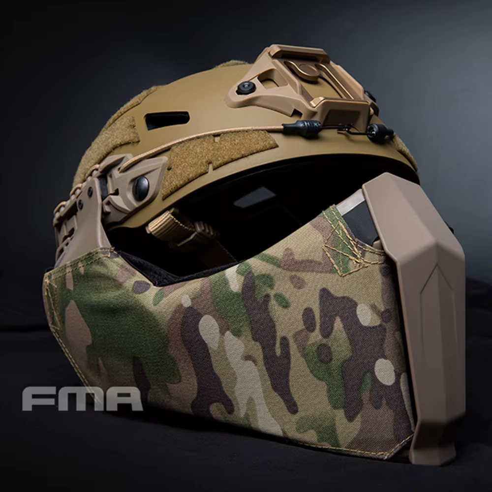Máscara protección facial táctica Multicam TBFMA para casco Airsoft - imagen 3