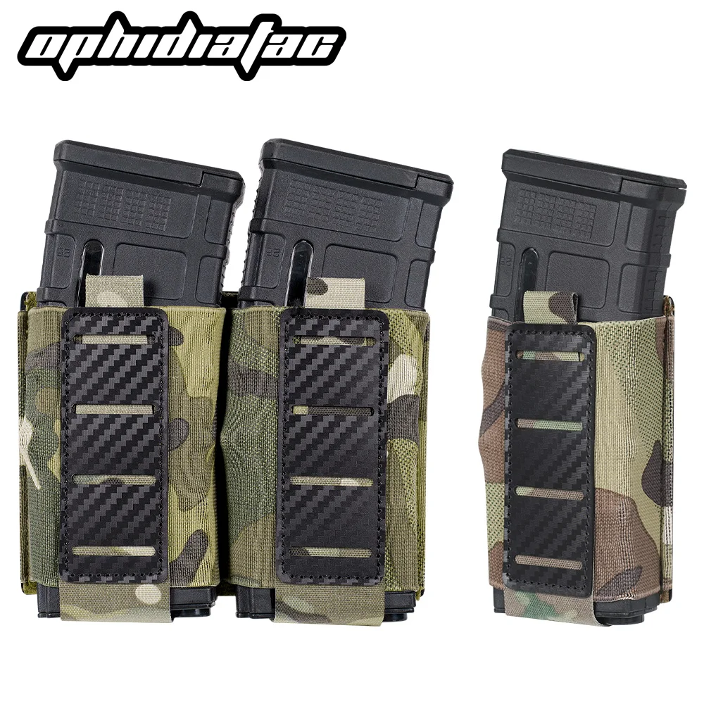 OphidianTac Porta-Mag 5,56 MOLLE en fibra de carbono, funda de caza