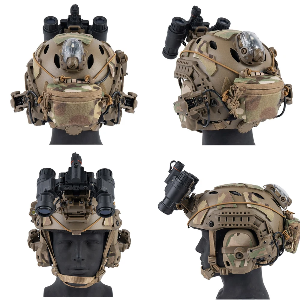 Bolsa trasera para casco FAST MK PJ – Organizador de baterías NVG - imagen 3