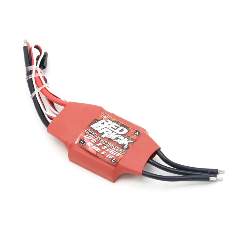 ESC brushless 125A BEC 5V rojo – regulador para dron FPV - imagen 4
