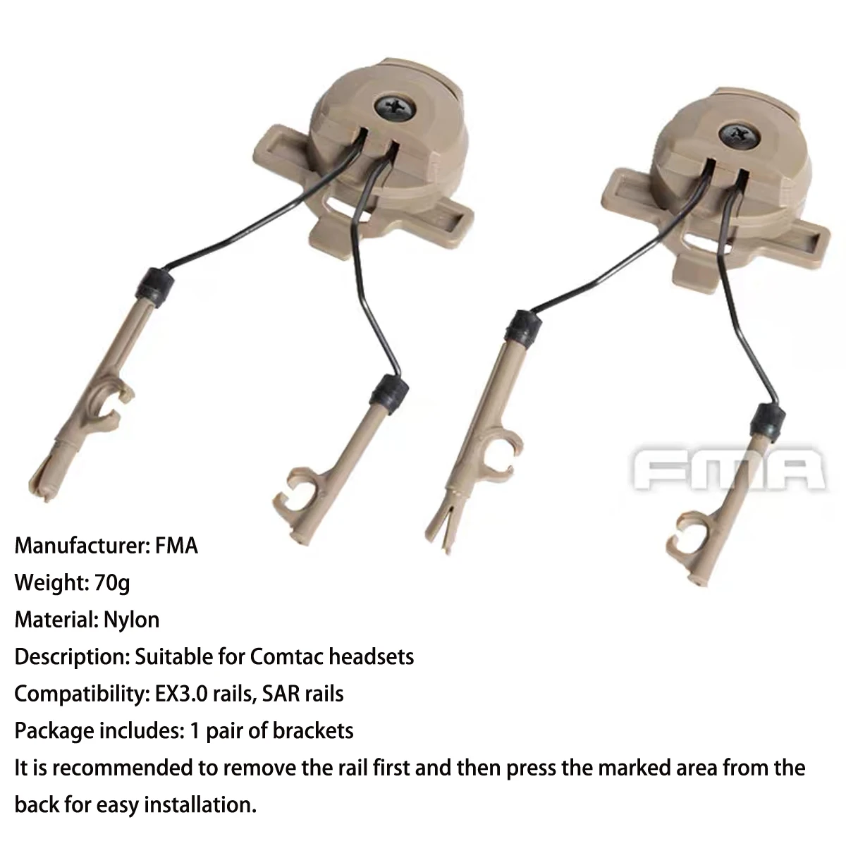 Adaptadores de montaje para auriculares