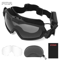 FMA Gafas Tácticas Paintball con Lentes Ventilador Antiniebla