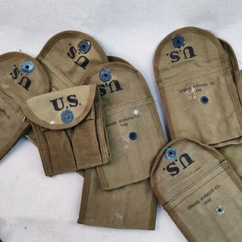 Funda cargador carabina M1/M2 WW2 lona militar excedente - imagen 2