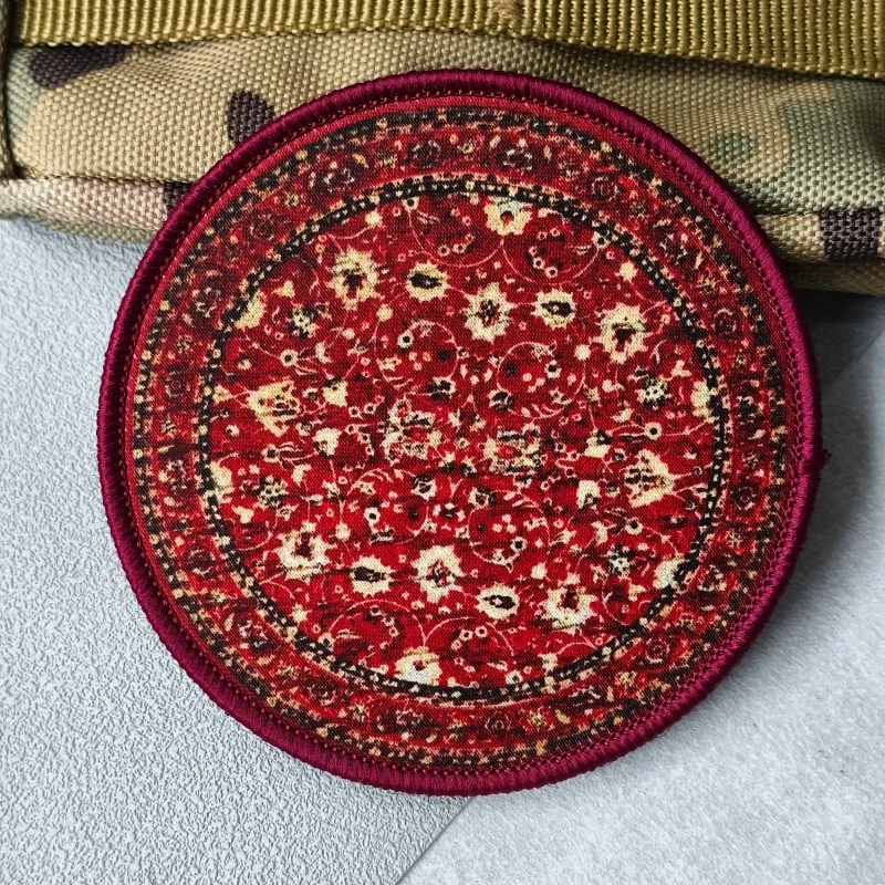 Parche insignia moral estampado alfombra persa, gancho y bucle - imagen 5