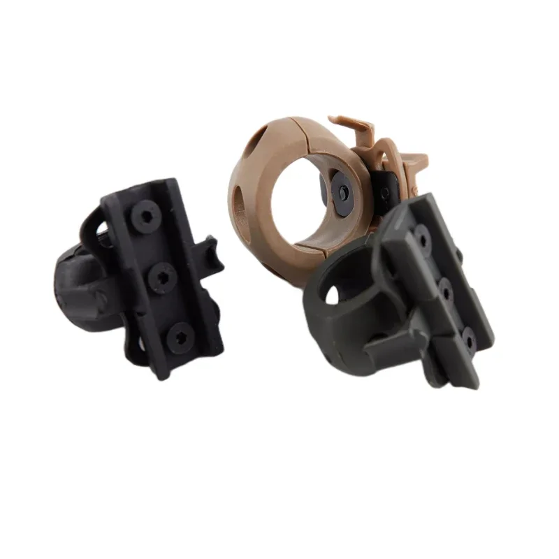 Soporte táctico para linterna de casco lateral con clip - imagen 2