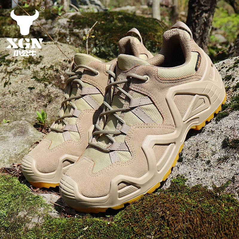 XGN EVENT Botas tácticas impermeables cuero – Combate y senderismo - imagen 4