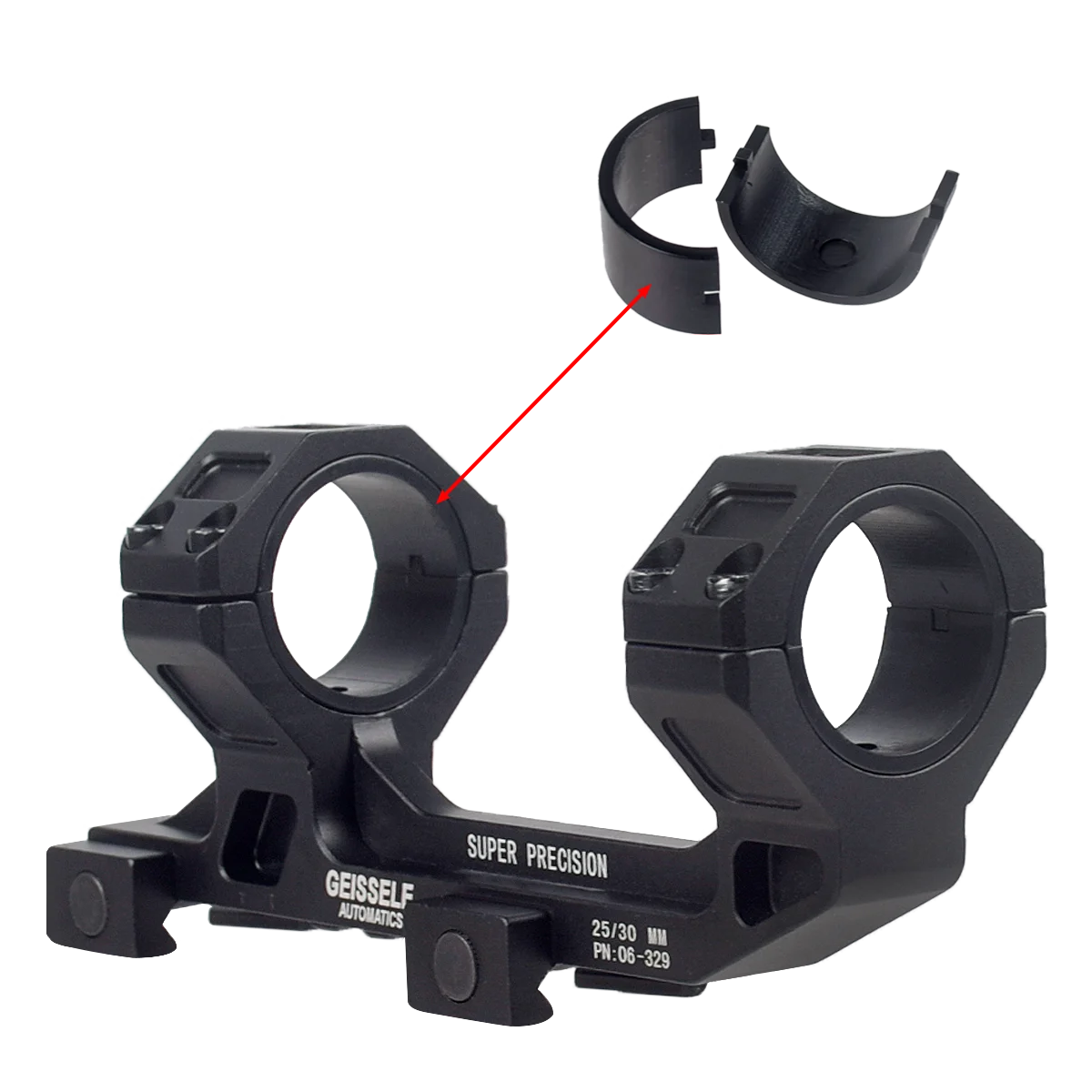 Montura táctica GEISSELE cantilever offset Reptilia para RMR/SRO - imagen 5