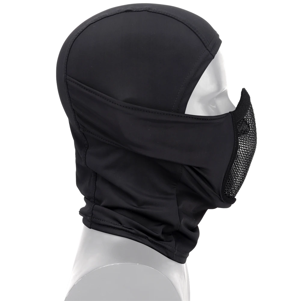 Máscara táctica Airsoft de malla de acero transpirable completa