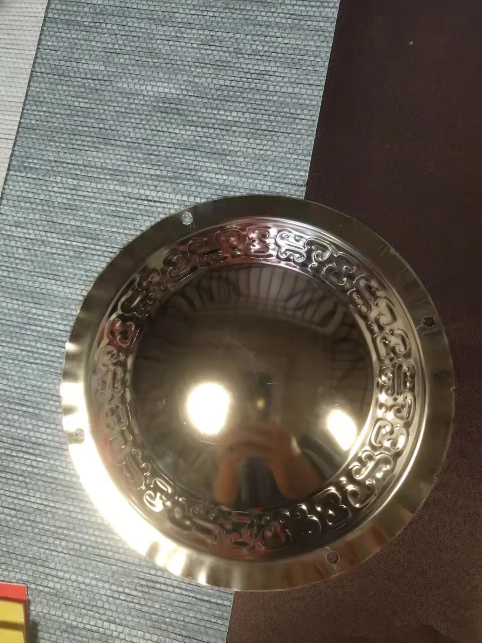 Espejo de cobre puro con cuerda forma de corazón - imagen 4