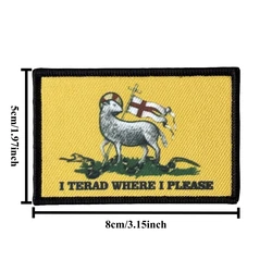 Parche táctico bandera Gadsden gancho y bucle velcro para mochila