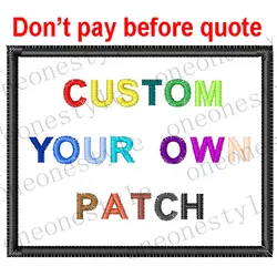 Parche bordado personalizado para planchar con logotipo