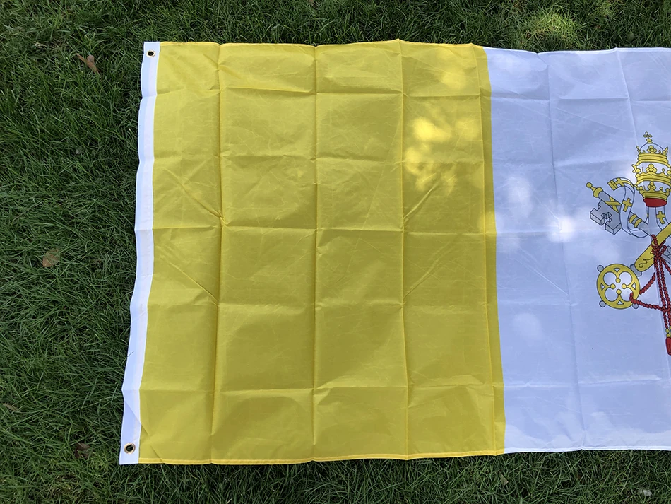 SKY FLAG Bandera Cristiana de Poliéster – Iglesia y Ciudad del Santo - imagen 2