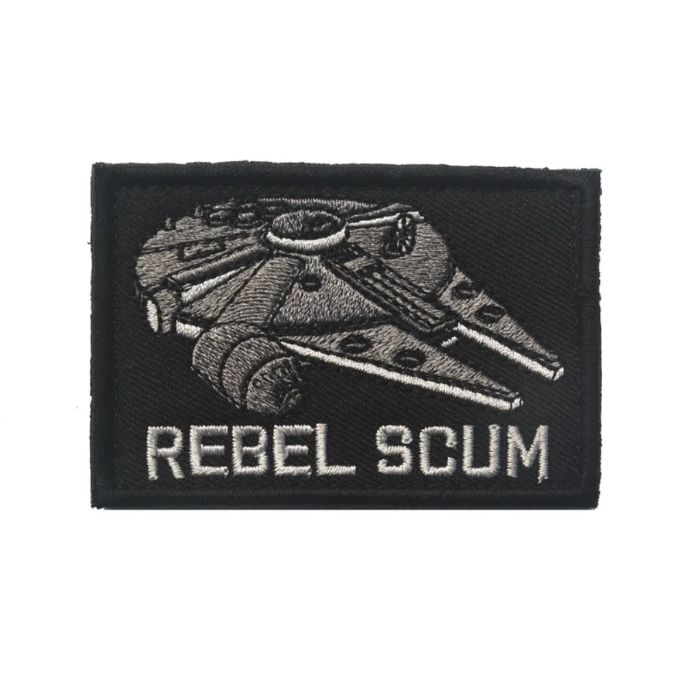 Parche bordado barco de guerra militar con insignia para chaqueta