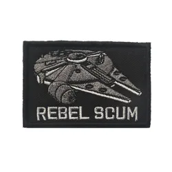 Parche bordado barco de guerra militar con insignia para chaqueta